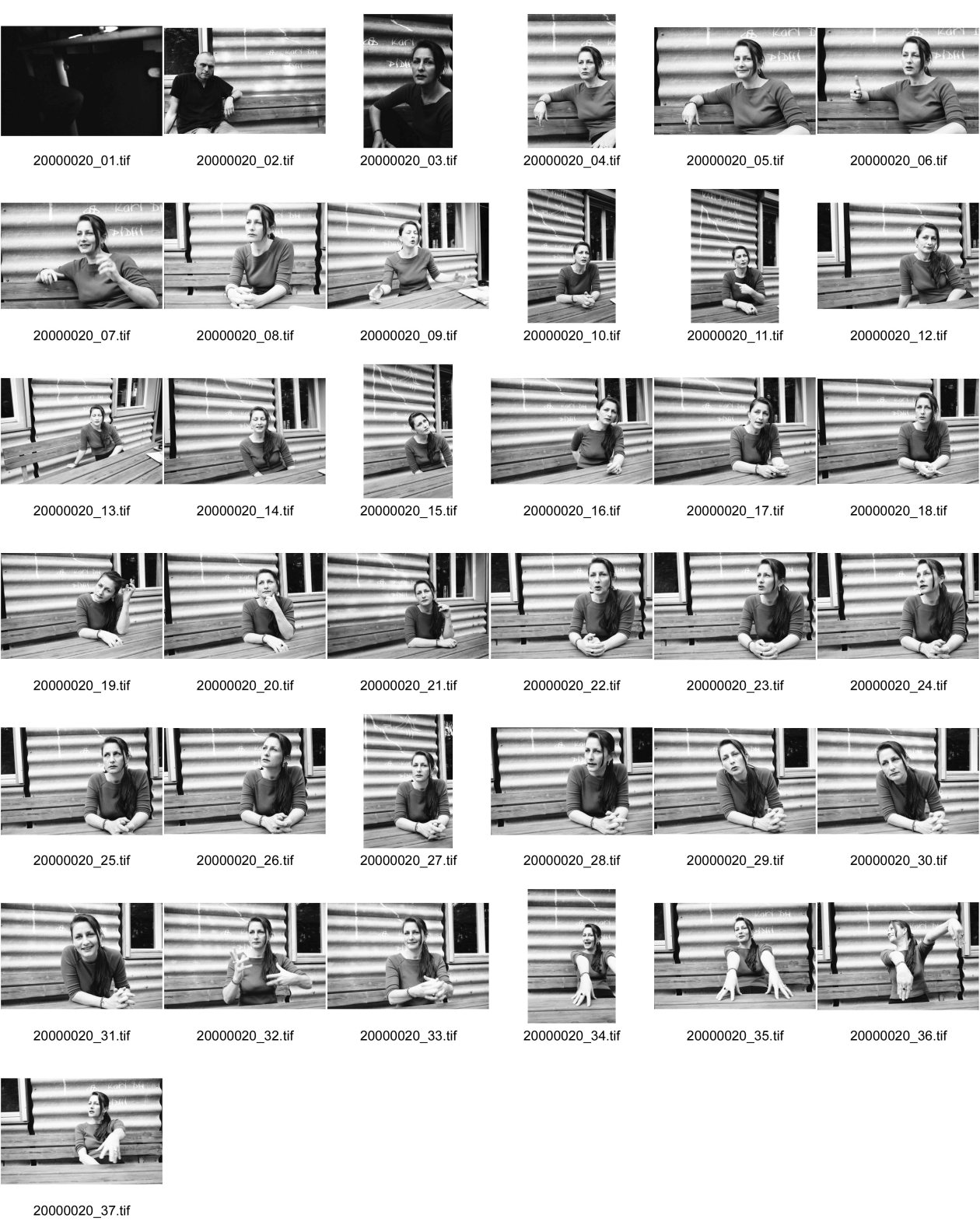 Image of sheet 20000020: Antonella Martegani Pucci im Gespräch mit  Quartierhaus Kreis 5 Zürich 2000 für WOZ Heinz Nigg