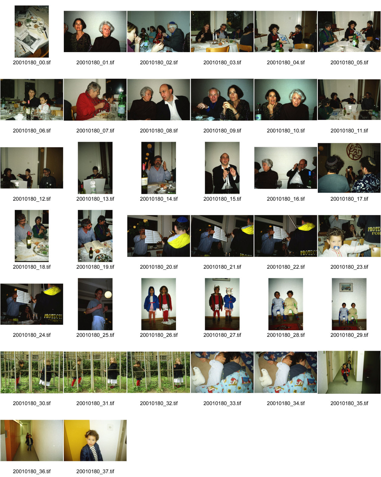 Image of sheet 20010180: Pessach Bettina Truninger spielt Klarinette Ruth Guggenheim Alis Heussler Olivia Franz Romero Alis und Raoul Batantu Lena Fingerhuth auf dem Spielplatz Hofacker