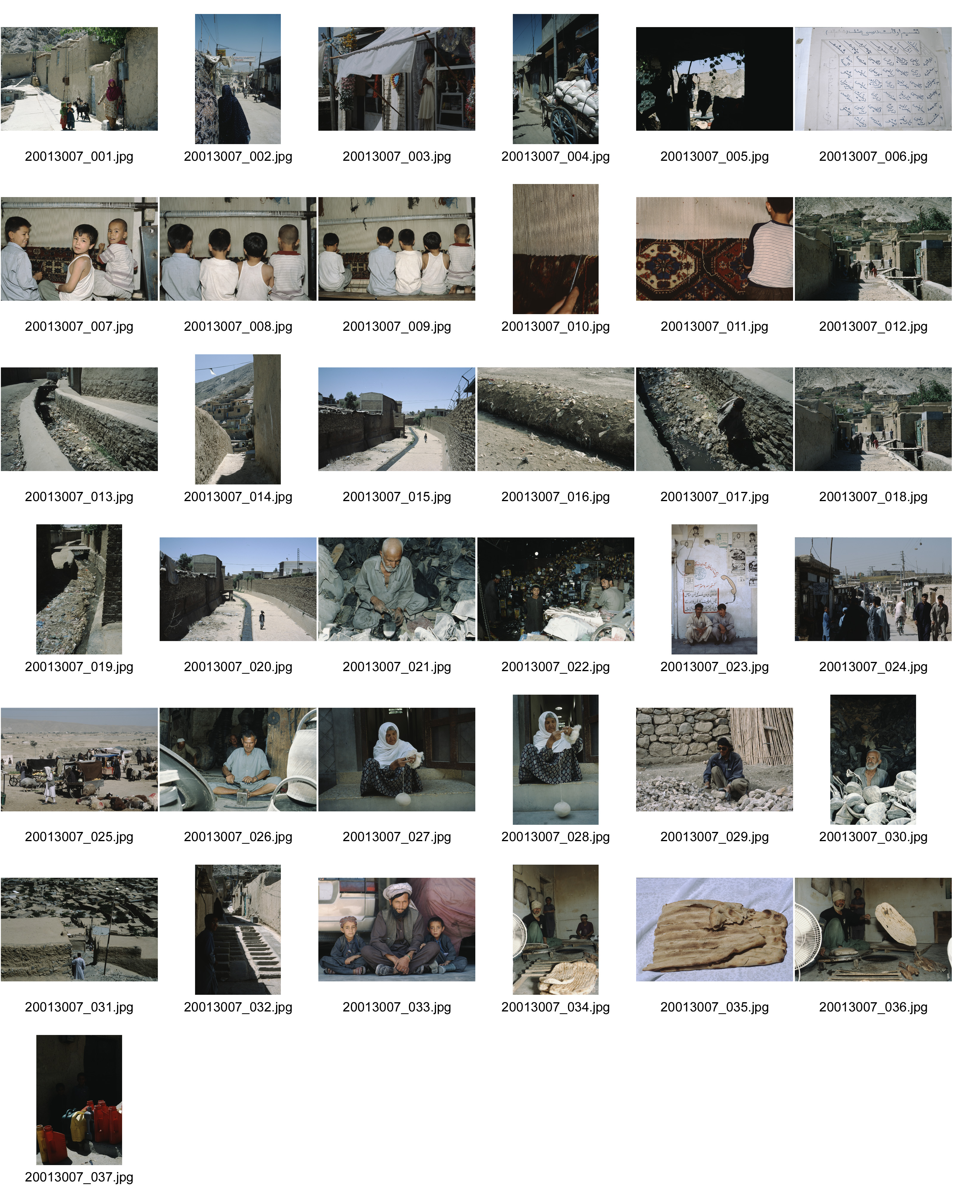 Image of sheet 20013007: Quetta, Belutschistan Pakistan 2001.