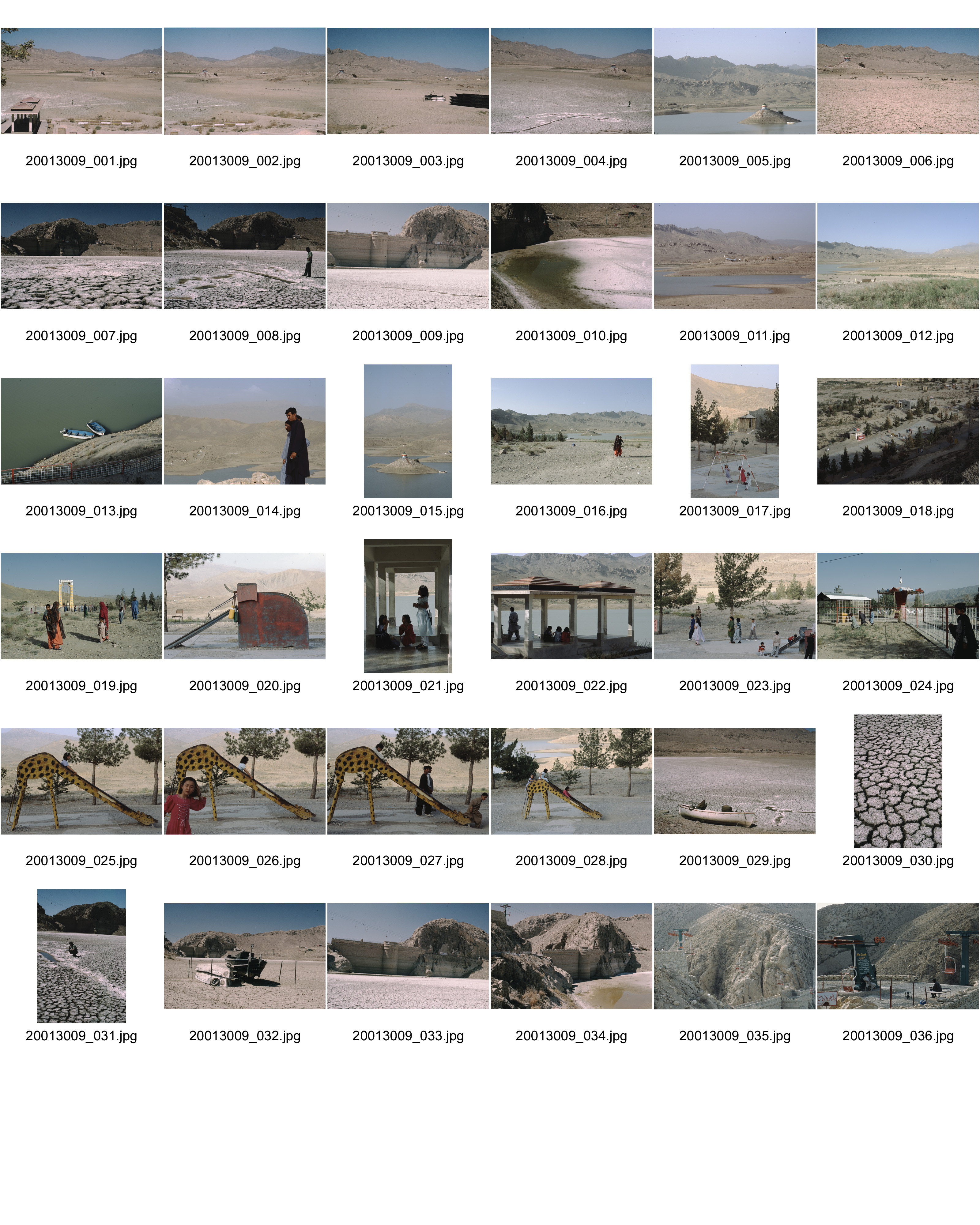Image of sheet 20013009: Lake Hanna, ausgetrocknet Lak Pass, Belutschistan Pakistan 2001.
1-4 6-10, 29 -34 stammen von Shazad Khan