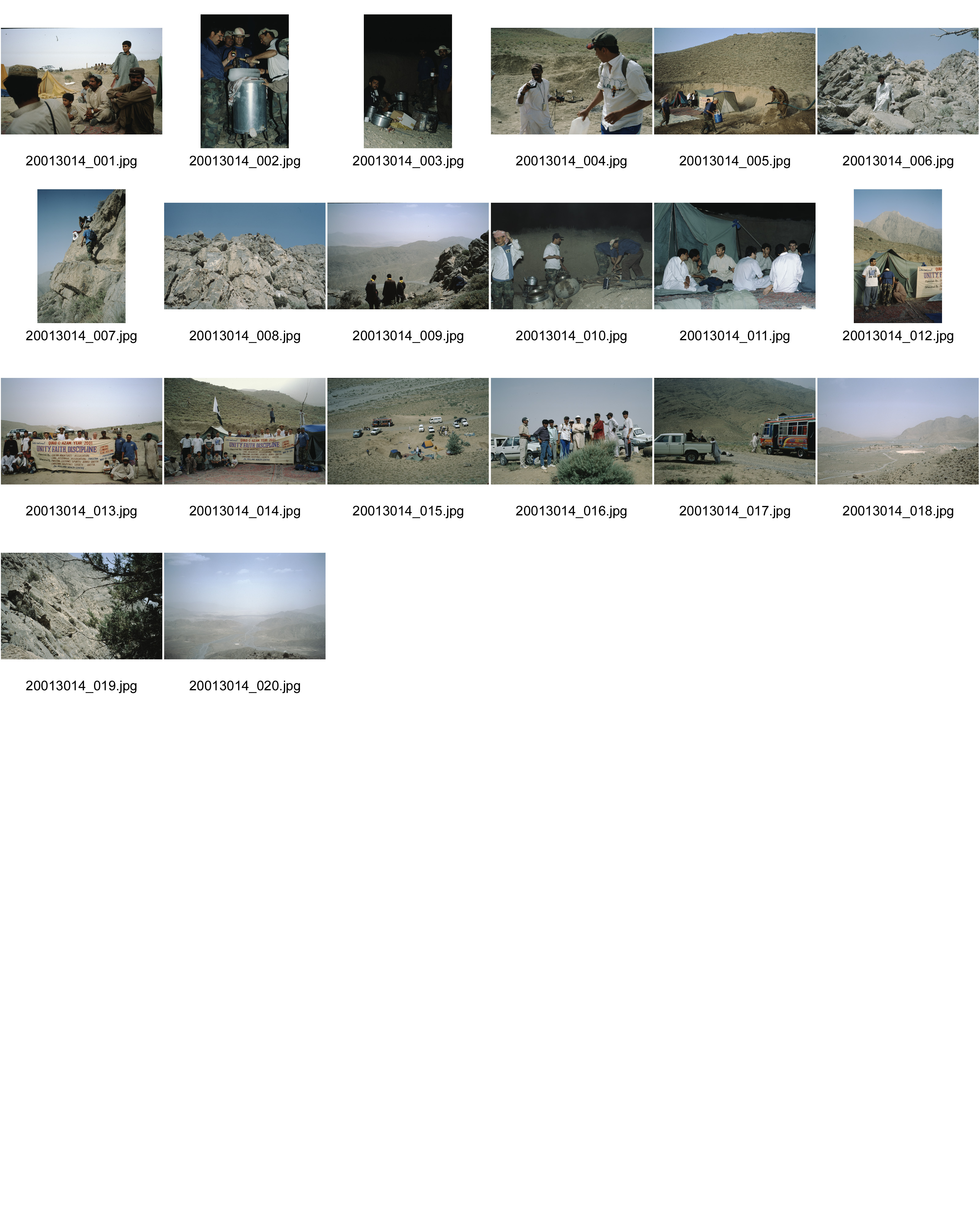 Image of sheet 20013014: Expedition on Mount Chiltan with Boy Scouts, (Koh-i-Chiltan) of the Sulaiman Mountains, in the Quetta District of Balochistan Province, Pakistan 2001.