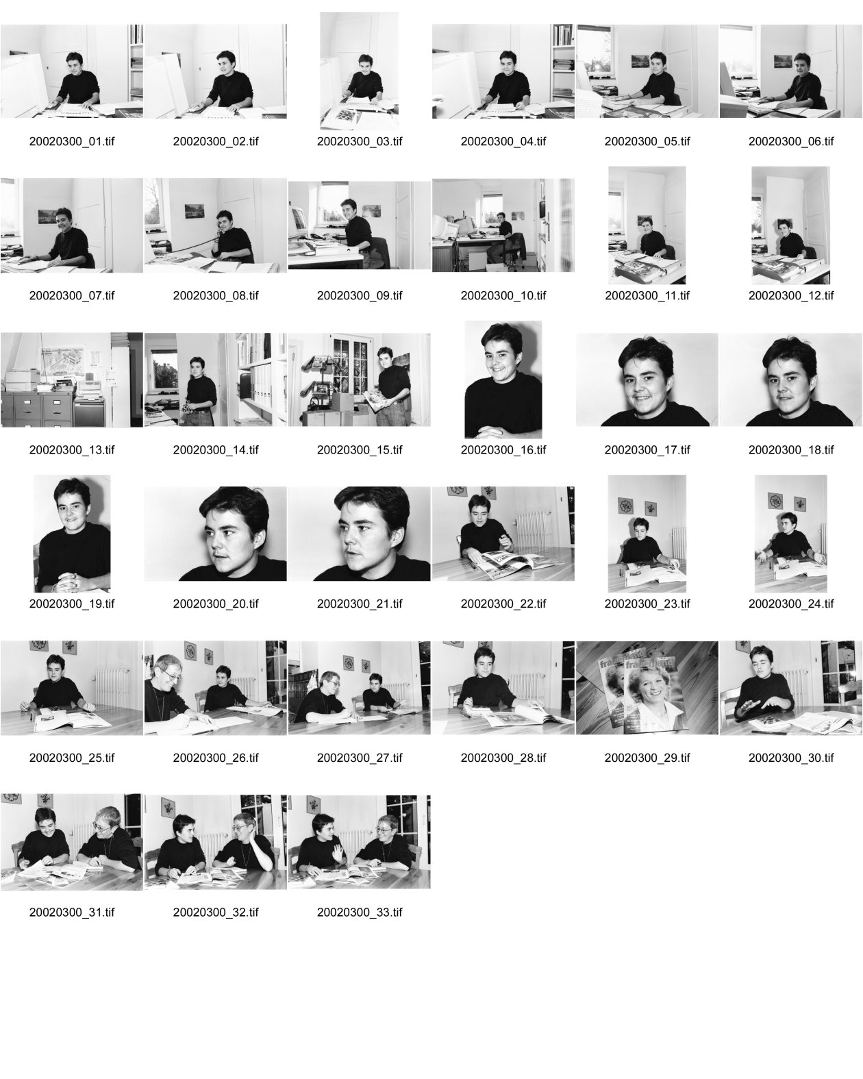 Image of sheet 20020300: Redaktion Frauenland in Bern für Klartext mit Bettina Büsser