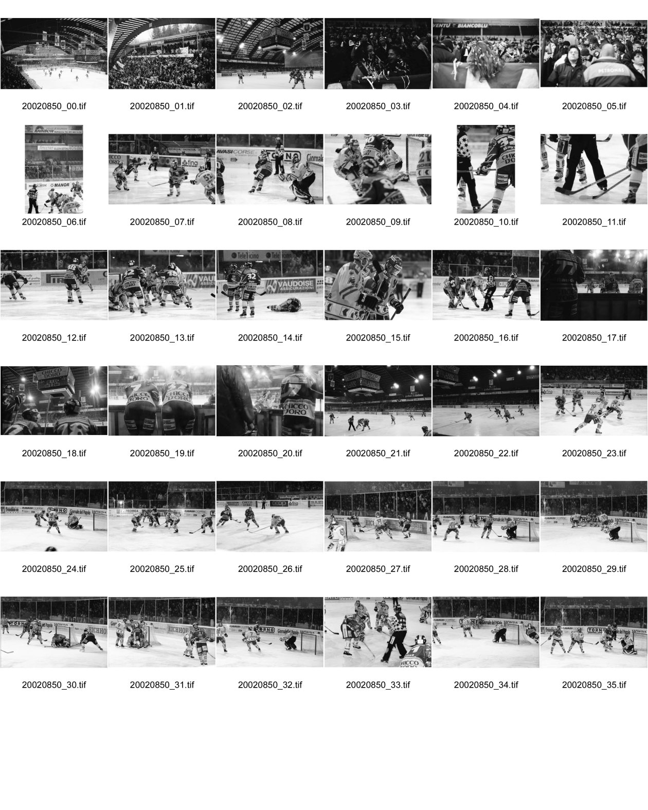 Image of sheet 20020850: HCAP Hockeyclub Ambri Piotta spielt in Ambri im Valascia Stadion Eishalle mit Fans Curva Che Guevara Emblem gegen Davos Werbung Chicco Doro Gioventu Biancoblu

aus: Gotthard, das Hindernis verbindet. Leventina, Kanton Tessin, Ticino, Schweiz Svizzera, Switzerland