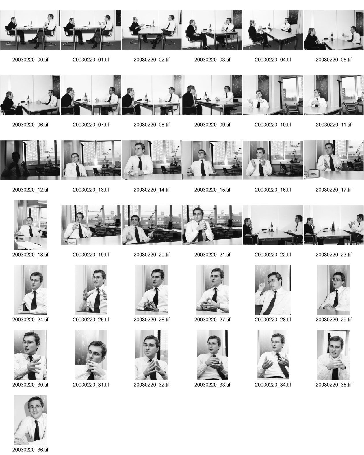Image of sheet 20030220: Zürich Interview mit Daniel Kaczynski für Klartext mit Bettina Büsser