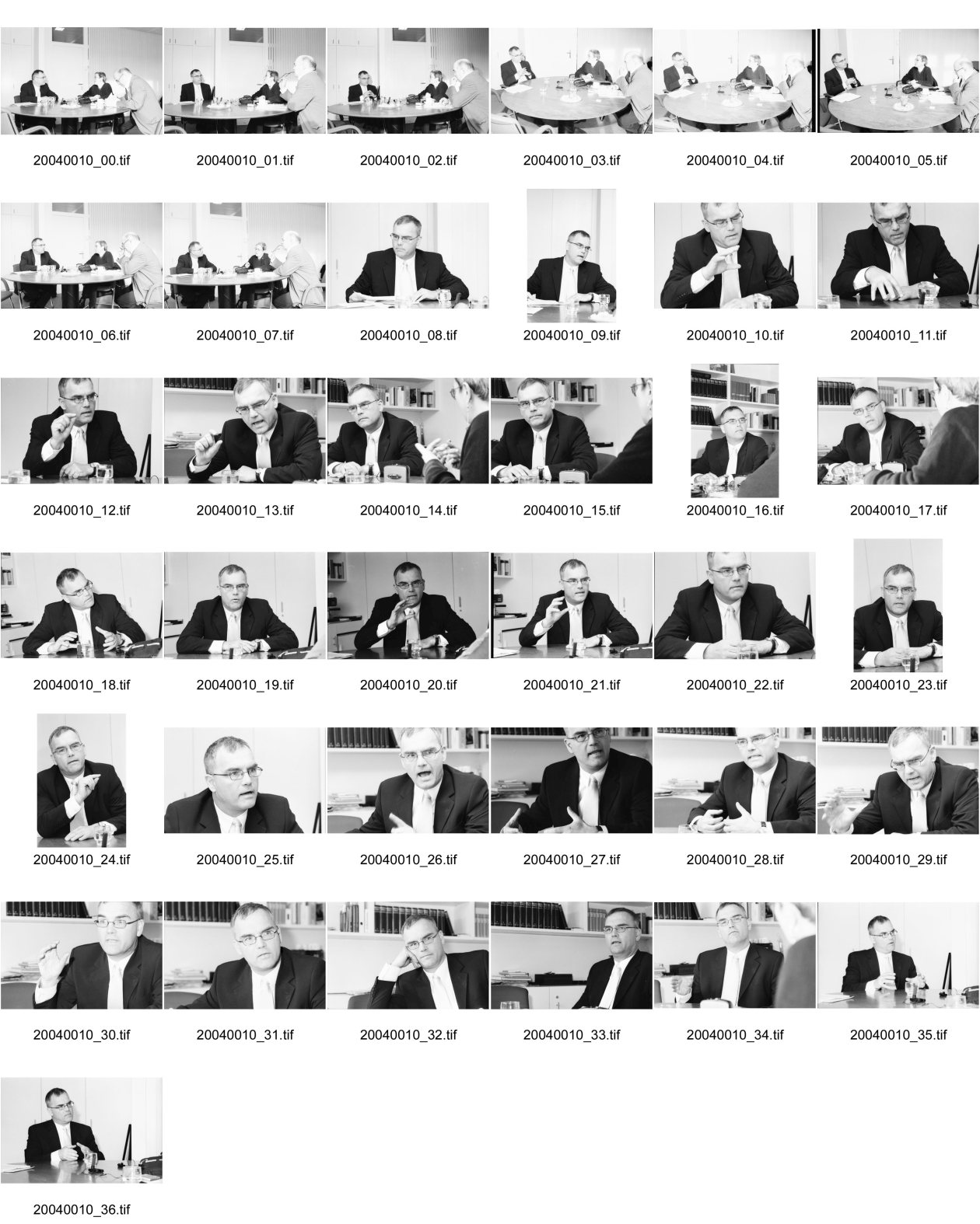 Image of sheet 20040010: Peter Hartmeier Chefredaktor des Tages Anzeiger für Klartext mit Bettina portrait