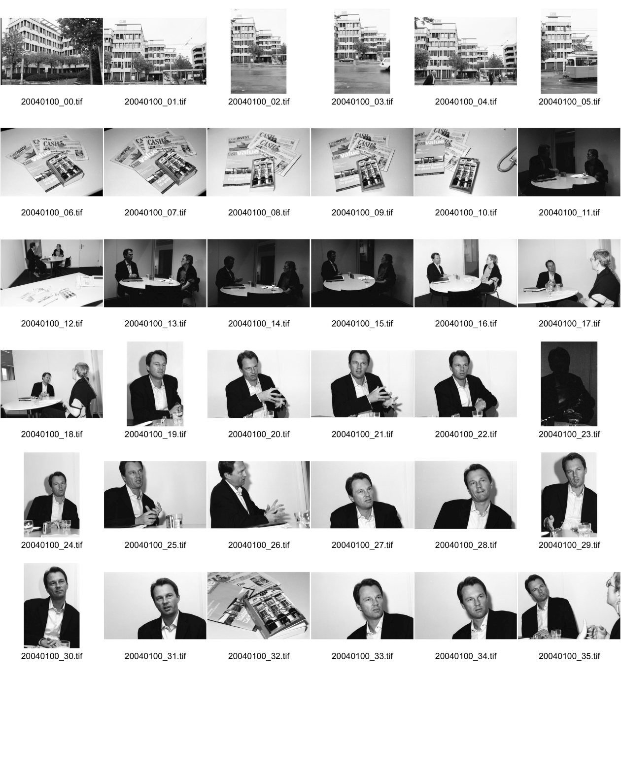 Image of sheet 20040100: Portrait Dirk Schütz Chefredaktor Cash Ringier im Gespräch mit Bettina Büsser für den Klartext