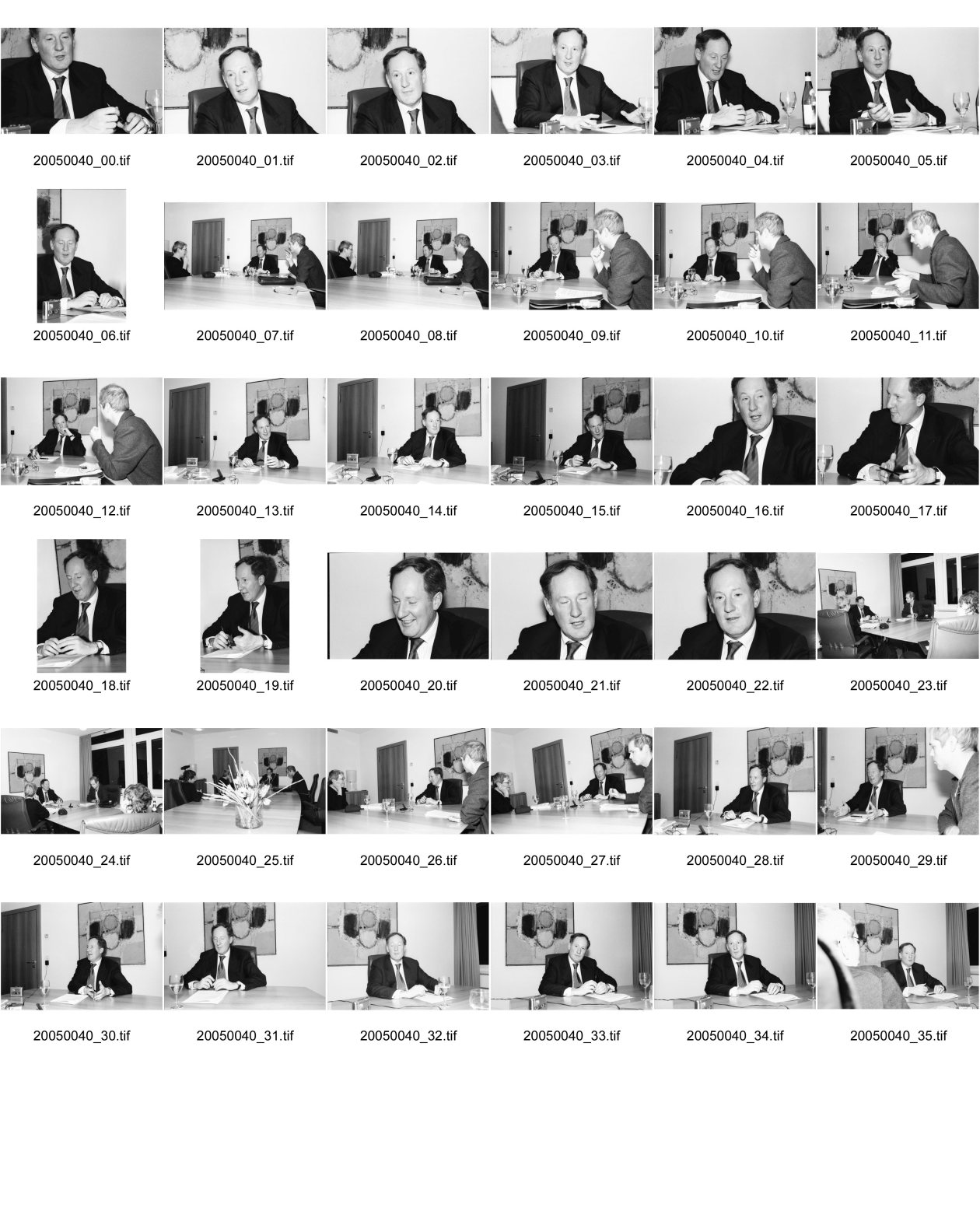 Image of sheet 20050040: martin kall vorsitzender der unternehmensleitung von tamedia (ceo) s/w 		21.11.05 zürich  tif